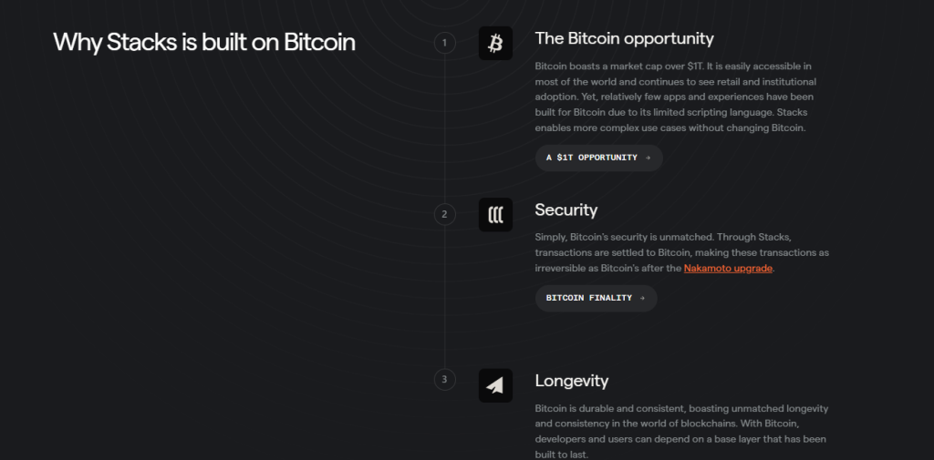 why stacks on bitcoin